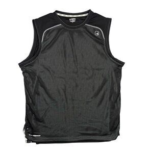 AND1 Basketball Jersey Shirt Mens 2XL Black Mesh Sleeveless Tank Top Muscle Gym